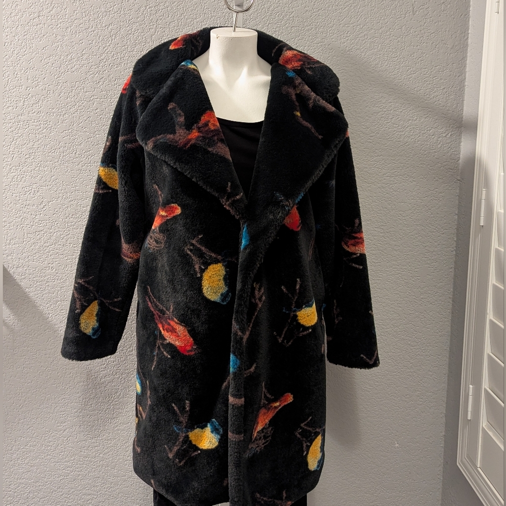 Melody Bird Faux Jacket Size S/M